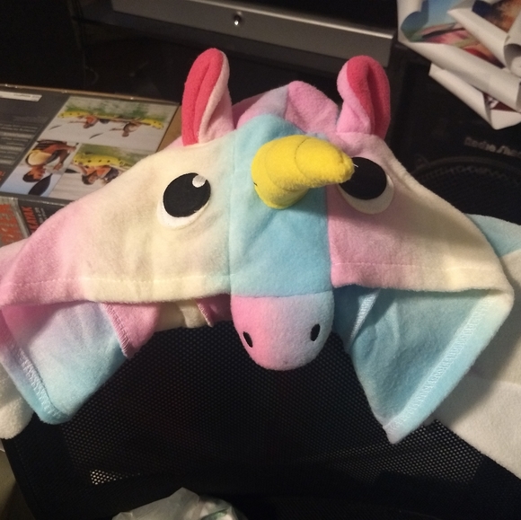 RAINBOW UNICORN ONESIE Costume Pajamas Cosplay 6T - Picture 3 of 4